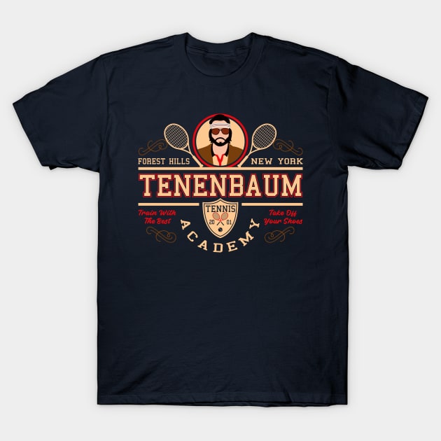 Tenenbaum Tennis Academy T-Shirt by Alema Art